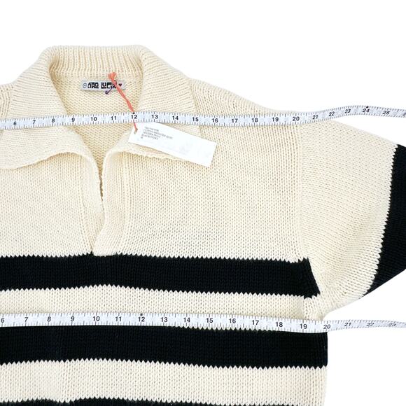 CIAO LUCIA Venezia Striped Polo Sweater M - Picture 6 of 8